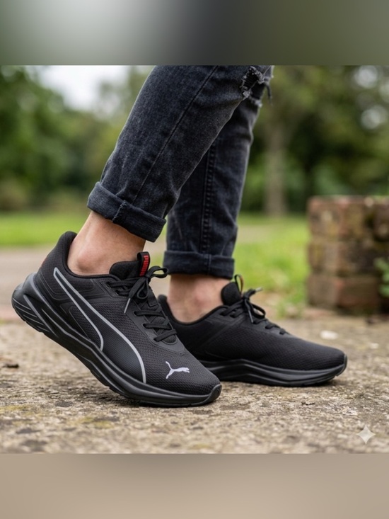 Puma Other - Puma Men’s Black Athletic Running Shoes with Gray Accents